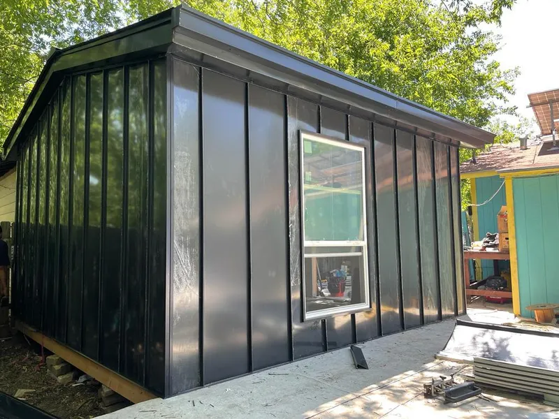 Black standing seam metal wall panels for Metal Roof Installation in Breckenridge